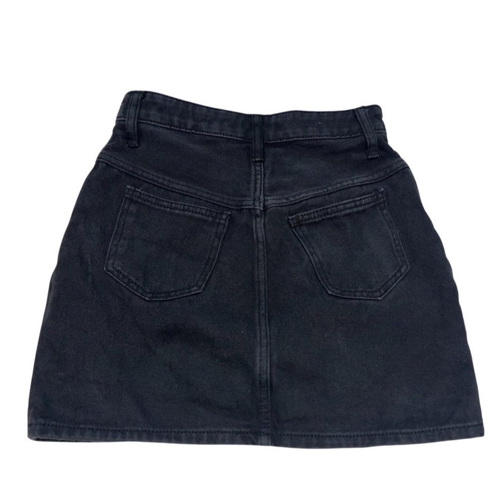 J Galt Black Button Down Jean Skirt Size Small - Picture 3 of 6